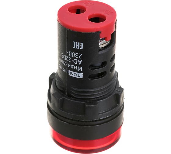 Лампа TDM AD-22DS LED матрица, d22мм, красный, 230В SQ0702-0002