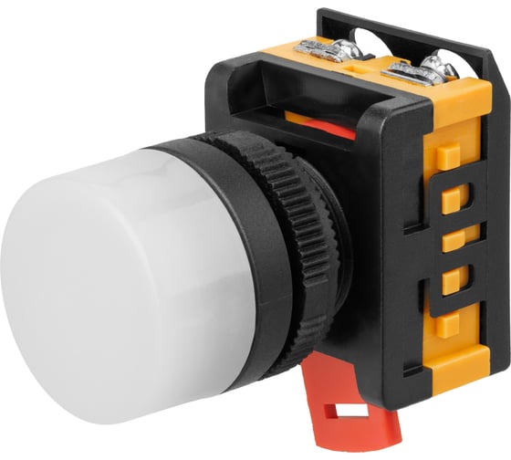 Сигнальная лампа TDM ELECTRIC AL-22TE d22мм, белый неон/230В, цилиндр SQ0702-0037