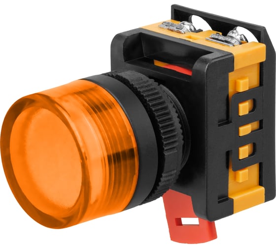 Сигнальная неоновая лампа TDM ELECTRIC AL-22TE d22мм желтый 230В цилиндр  SQ0702-0038