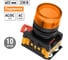Сигнальная неоновая лампа TDM ELECTRIC AL-22TE d22мм желтый 230В цилиндр SQ0702-0038 2