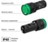 Лампа TDM ELECTRIC AD-16DS LED матрица d16мм зеленый 110В AC/DC SQ0702-0068 4