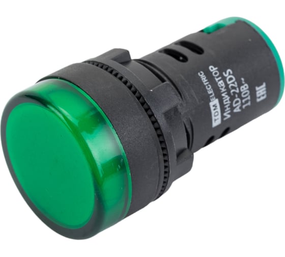 Лампа TDM AD-22DS LED матрица d22мм зеленый 110В AC/DC SQ0702-0031