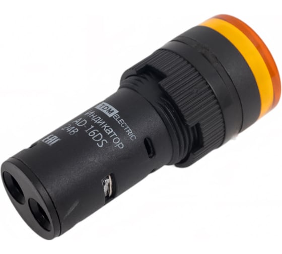 Лампа TDM AD-16DS матрица, d16мм, желтый, 24В, AC/DC SQ0702-0057