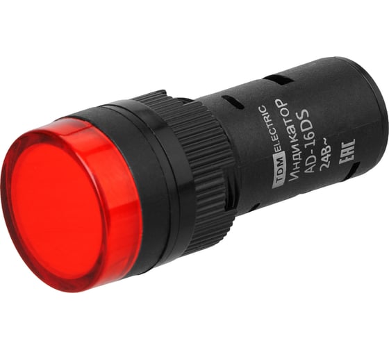 Лампа TDM ELECTRIC AD-16DS матрица, d16мм, красный, 24В, AC/DC SQ0702-0056