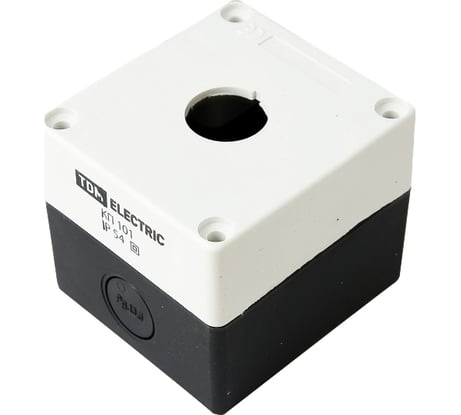 Корпус TDM КП101 для кнопок, 1место, белый SQ0705-0001