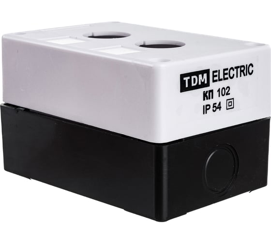 Корпус TDM КП102 для кнопок, 2места, белый SQ0705-0002