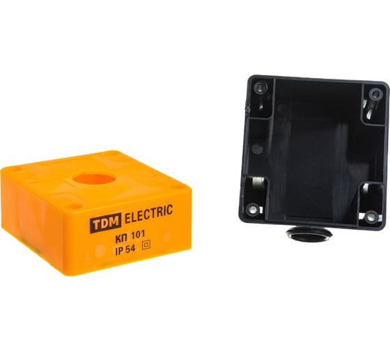 Корпус TDM КП101 для кнопок, 1место, желтый SQ0705-0006