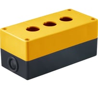 Корпус TDM КП103 для кнопок, 3места, желтый SQ0705-0008
