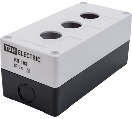 Корпус TDM КП103 для кнопок, 3места, белый SQ0705-0003