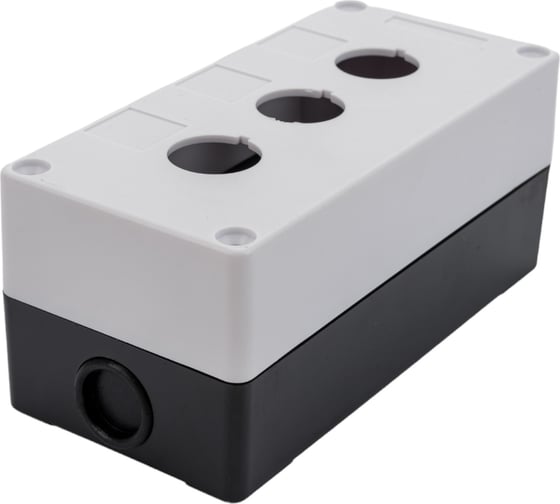 Корпус TDM КП103 для кнопок, 3места, белый SQ0705-0003