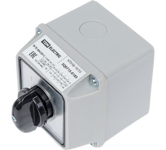 Переключатель TDM ELECTRIC КПУ38-10/53 1-0-2 3р SQ0715-0183