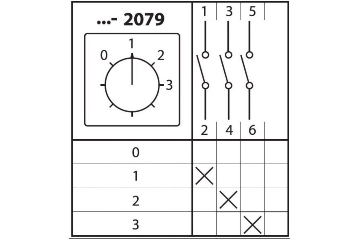 Переключатель TDM КПУ11-10/2079 0-1-2-3 1р SQ0715-0117 - выгодная цена .