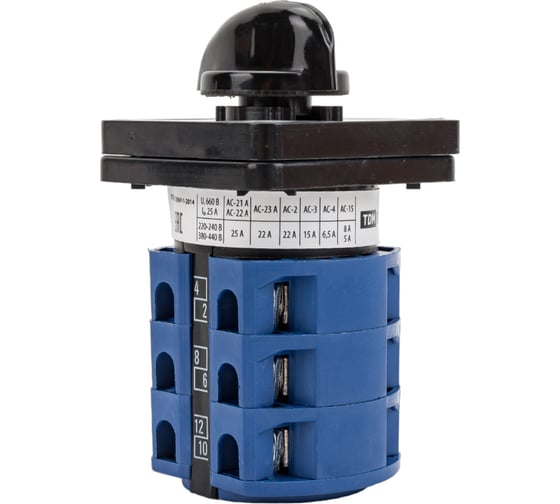 Переключатель TDM ELECTRIC КПУ11-25/203 1-0-2, 3р SQ0715-0108