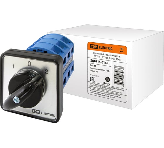 КПУ11-10/75 TDM ELECTRIC 1-0-2, 4р SQ0715-0169 1