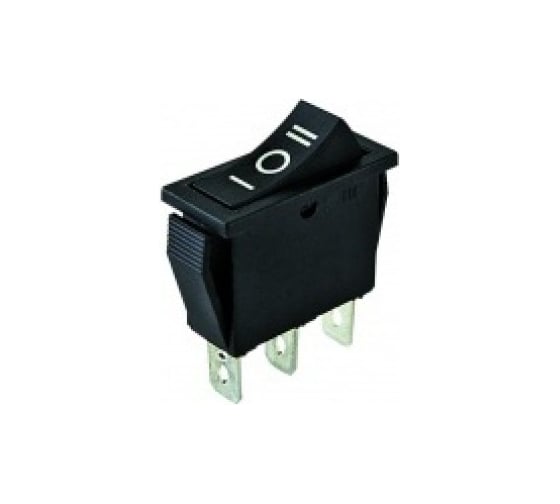 Клавишный переключатель TDM YL-202-01, черный, 3 положения, 1з+1з SQ0703-0024 1