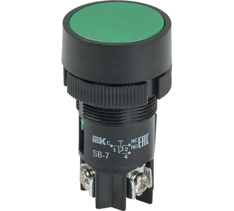 Кнопка IEK SB-7 Пуск, зеленая BBT40-SB7-K06