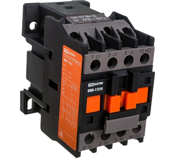 Контактор TDM ELECTRIC КМН-11210, 12А, 24В/АС3, 1НО SQ0708-0098