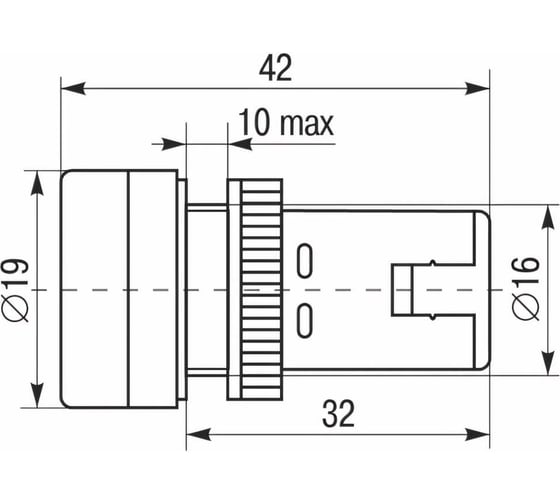 Светосигнальная арматура IEK AD-16DS 230В желтая ИЭК BLS10-ADDS-230-K05-16