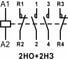 Модульный контактор Релеон 2НО+2НЗ контакта 63А; 230В AC/DC; KM122023063 3