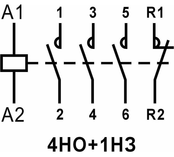 Модульный контактор Релеон 3НО+1НЗ контакт 63А; 24В AC/DC; KM131002463