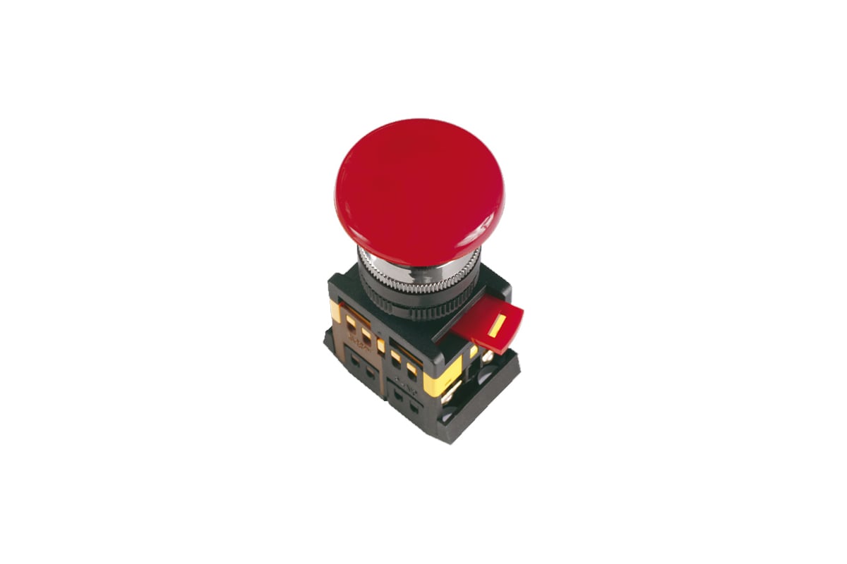 Кнопка с фиксацией IEK AEAL-22 красная, D22, 240В, 1з+1р, ИЭК BBG60 ...