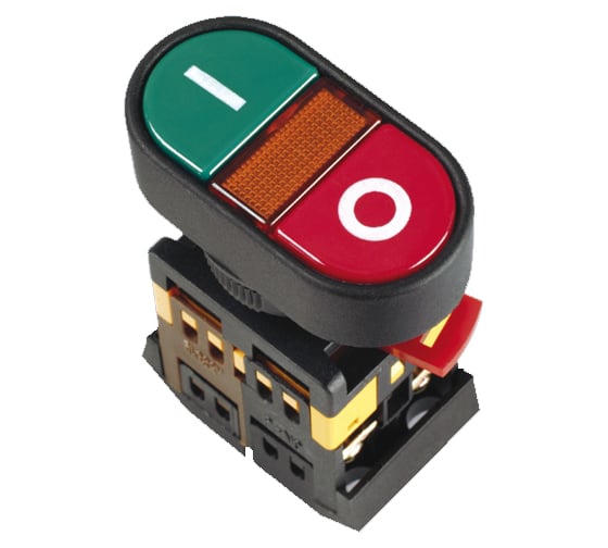 Кнопка IEK APBB-22N I-0, 1з+1р, ИЭК BBD10-APBB-K51