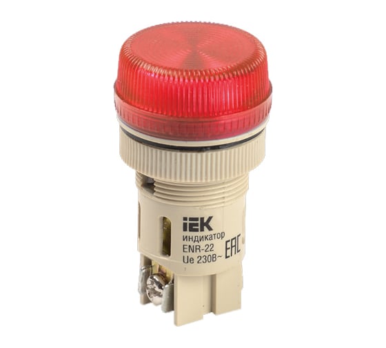 Светосигнальная арматура IEK ENR-22 красная ИЭК BLS40-ENR-K04 1
