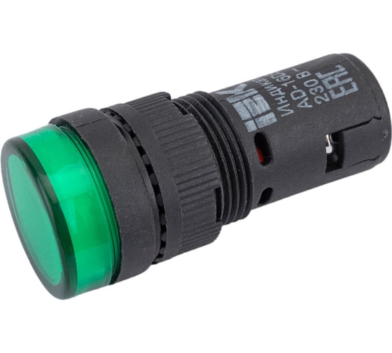 Светосигнальная арматура IEK AD-16DS, 230В, зеленый ИЭК BLS10-ADDS-230 ...