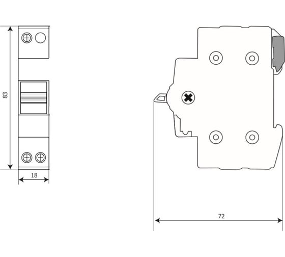 Трехпозиционный переключатель EKF 1P 25А Basic tps-1-25