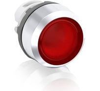 Красная кнопка ABB, без фиксации, MP1-21R, низкая, с подсветкой 1SFA611100R2101