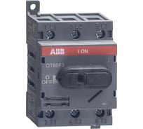 Рубильник ABB, OT80F3, 3п, с рукояткой, DIN/винт 1SCA105798R1001