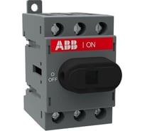 Рубильник ABB, OT40F3, 3п, с рукояткой, DIN/винт 1SCA104902R1001