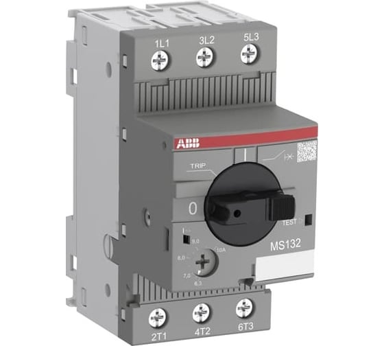 Автоматический выключатель ABB MS132-0.63 100кА с регулир. тепловой защитой 0.4A-0.63А Класс тепл. расцепит. 10 1SAM350000R1004 1