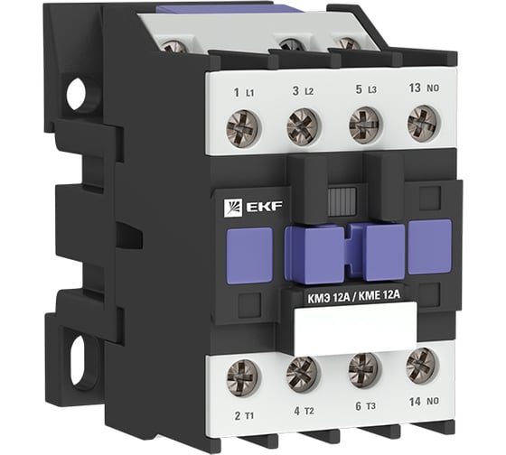 Малогабаритный контактор EKF КМЭ 12А 230В 1NO Basic SQctr-s-12-230-basic 1
