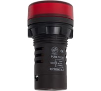 Сигнальный индикатор со встроенным диодом DKC 220В, красный ALIL1L220