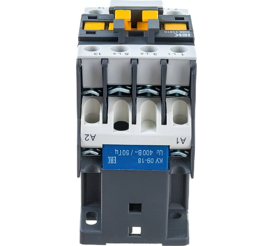 Контактор IEK КМИ-11810, 18А, 400В, 1НО, ИЭК, KKM11-018-400-10