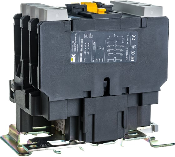 Контактор IEK КМИ-34012, 40А, 400В, 1НО;1НЗ, ИЭК, KKM31-040-400-11