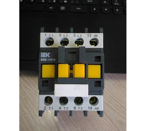 Контактор IEK КМИп-10910, 09А, 220В/АС3, 1НО, ИЭК, KMD11-009-220-10