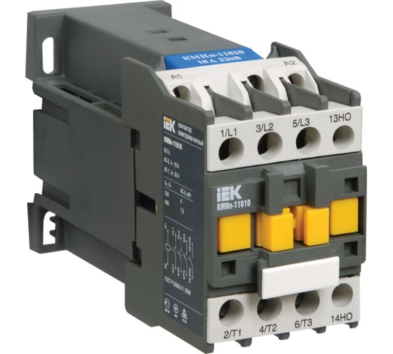 Контактор IEK КМИп-23210, 32А, 24В/АС3, 1НО, ИЭК, KMD21-032-024-10