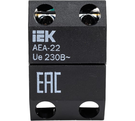 Кнопка IEK AEA-22 грибок, зеленая, 1з+1р, ИЭК BBG30-AEA-K06