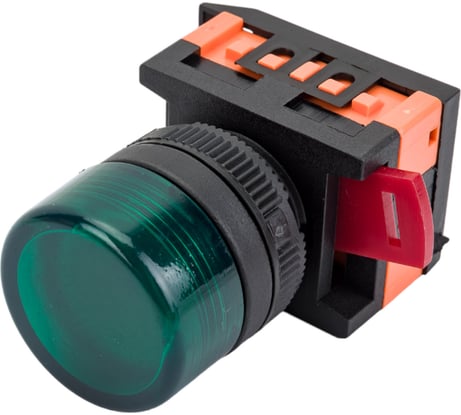 Светосигнальная арматура IEK AL-22TE, зеленый, цилиндр, ИЭК BLS30-ALTE-K06