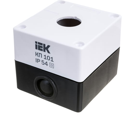 Корпус IEK, КП 101, 1-местный, белый, для кнопок, ИЭК, BKP10-1-K01 1