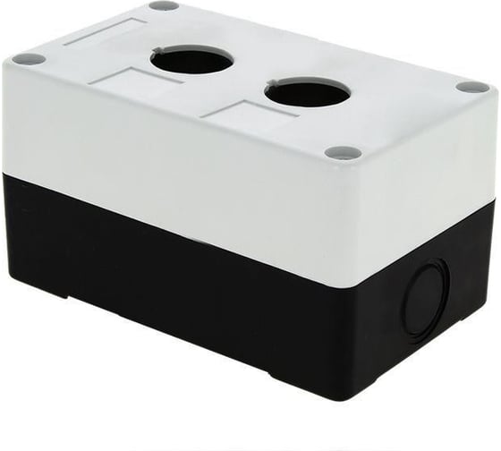 Корпус IEK, КП 102, 2-местный, белый, для кнопок, ИЭК, BKP10-2-K01