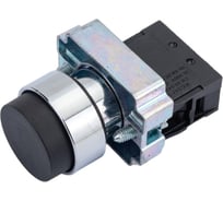 Кнопка управления IEK, LAY5-BL21, без подсветки, 1з, ИЭК, черная BBT70-BL-K02