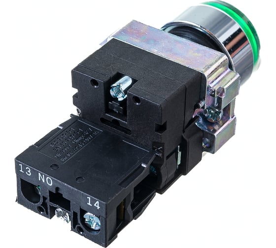 Кнопка управления IEK LAY5-BW3361 с подсветкой, зеленый, 1з, ИЭК BBT50-BW-K06