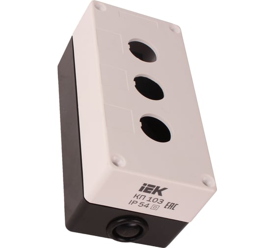 Корпус IEK, КП 103, 3-местный, для кнопок, ИЭК, BKP10-3-K01