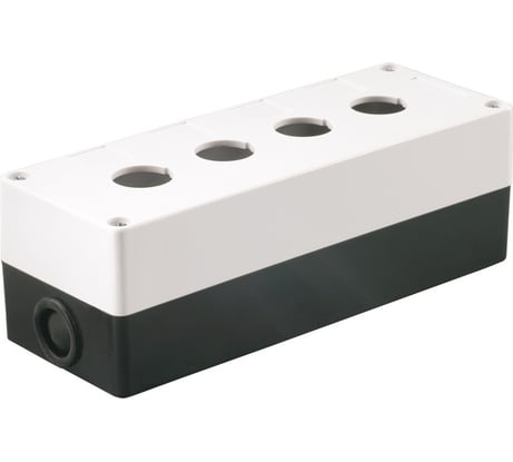Корпус IEK, КП 104, 4-местный, белый, для кнопок ИЭК, BKP10-4-K01