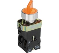 Переключатель IEK LAY5-BK2565 2 положения, желтый, ИЭК BSW90-BK-2-K05