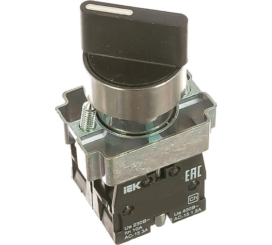 Переключатель IEK LAY5-BJ25 2 положения, I-0, длинная ручка, ИЭК BSW70-BJ-2-K02