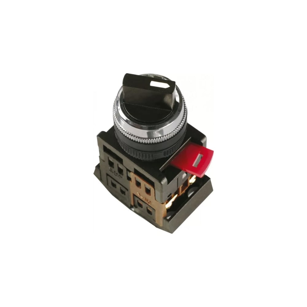 Переключатель IEK AC-22 на 2 положения, черный, I-O, 1з+1p, ИЭК BSW10 ...